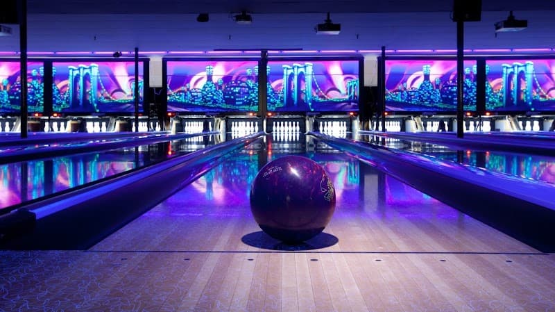 Interior view of Kingpin's Alley Family Fun Center South Glens Falls, NY. bowling alley