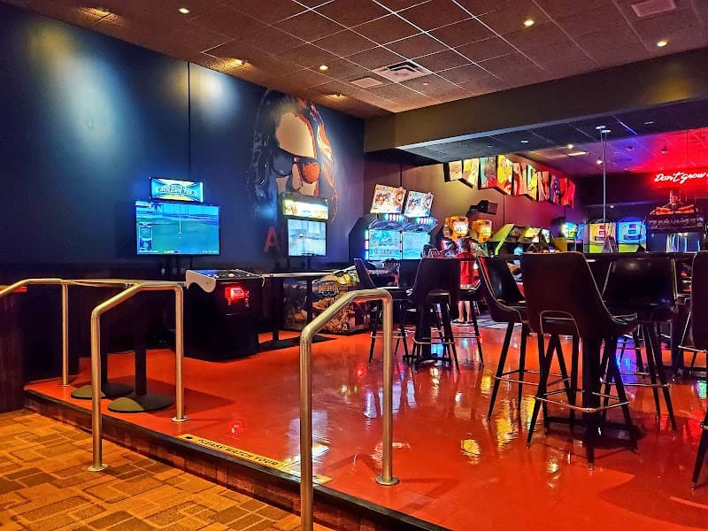 Interior view of Kings Bowl bowling alley