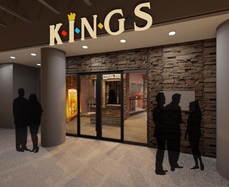 Interior view of Kings Dining & Entertainment bowling alley