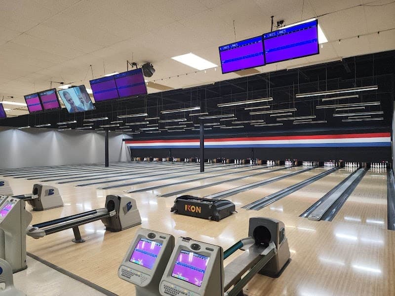 Interior view of Lakes Lanes Bowling Alley bowling alley