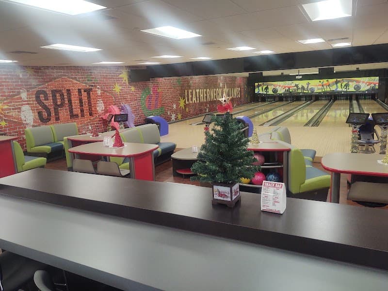 Interior view of Leatherneck Lanes Bowling bowling alley