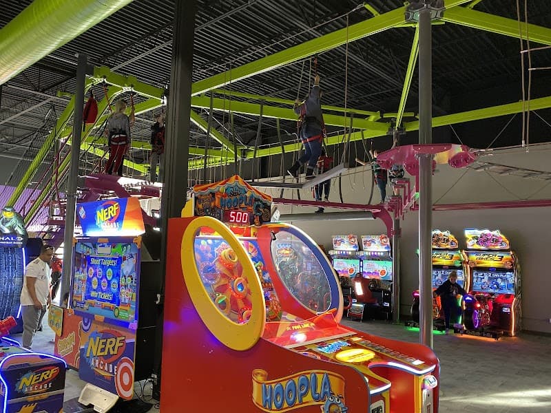 Interior view of Level Up Entertainment bowling alley