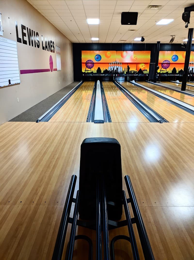 Interior view of Lewis Lanes Llc bowling alley