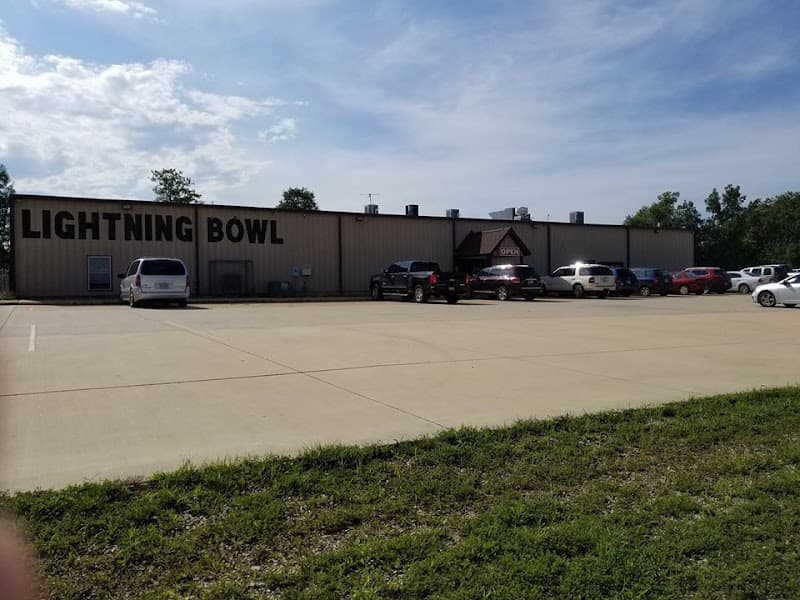 Interior view of Lightning Bowl bowling alley