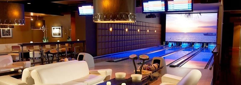 Interior view of Lucky Strike Bellevue bowling alley