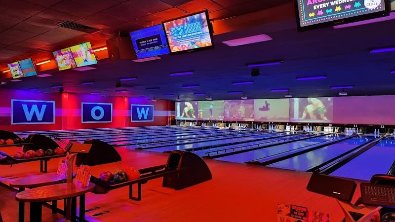 Interior view of Lucky Strike Cayce bowling alley