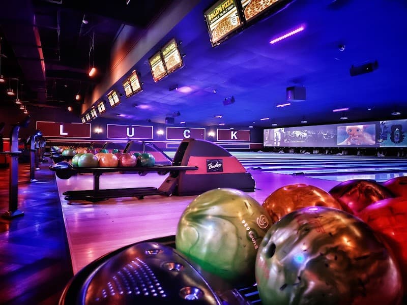 Interior view of Lucky Strike Corpus Christi bowling alley