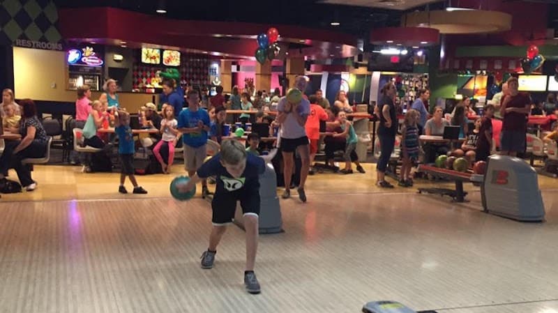 Interior view of Lucky Strike Georgetown bowling alley