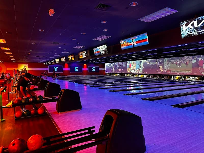 Interior view of Lucky Strike Manteca bowling alley