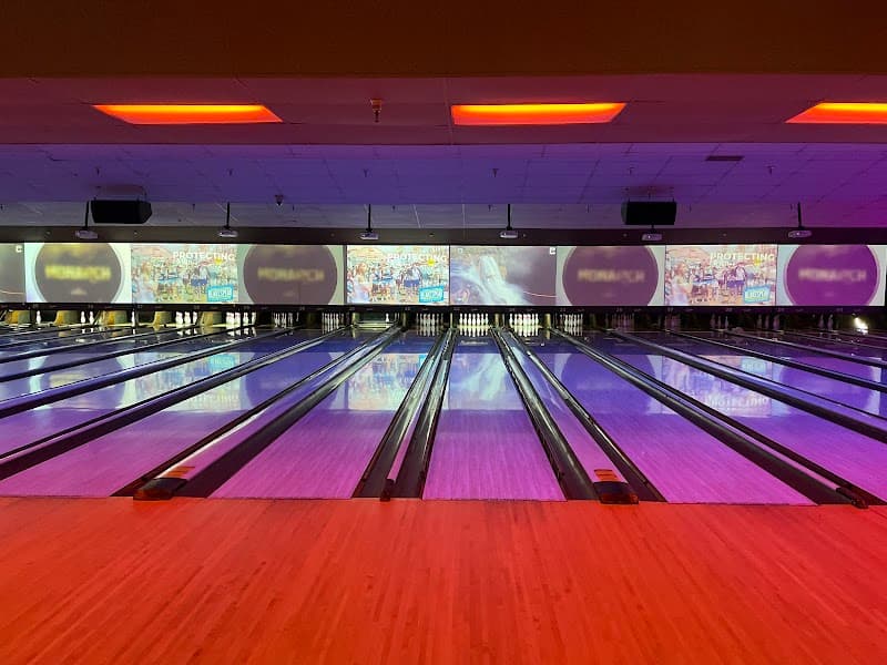 Interior view of Lucky Strike San Marcos bowling alley