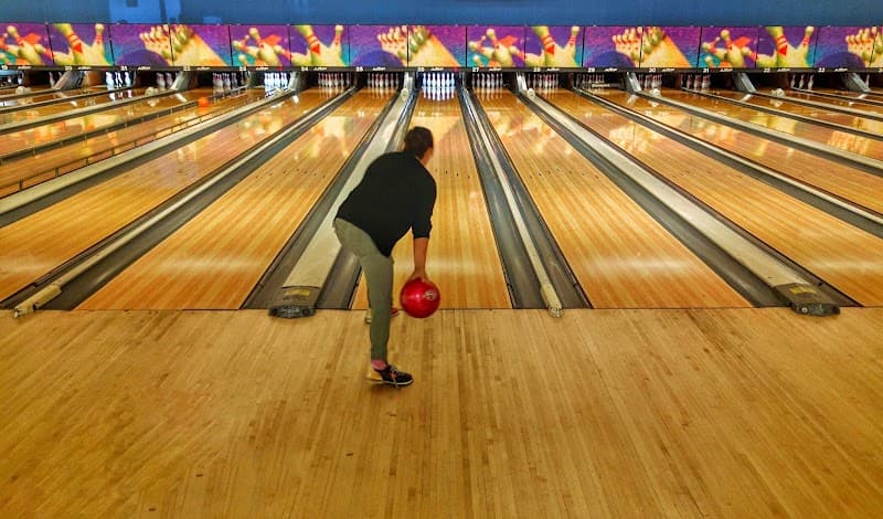 Interior view of Lucky Strike Vacaville bowling alley