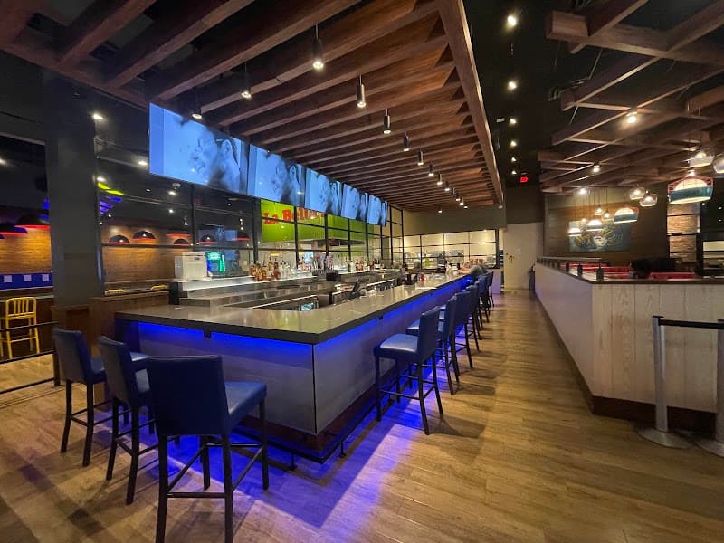 Interior view of Main Event Baton Rouge bowling alley