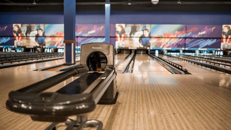 Interior view of Main Event Colorado Springs bowling alley