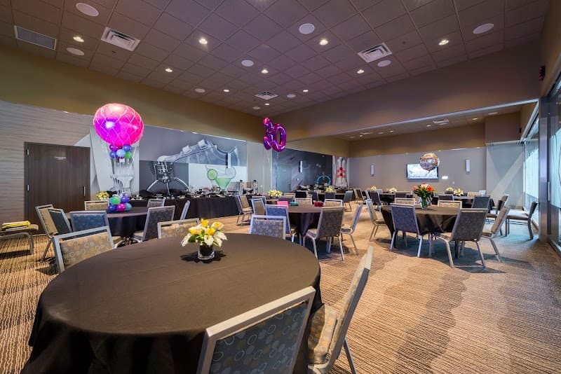 Interior view of Main Event Hoffman Estates bowling alley