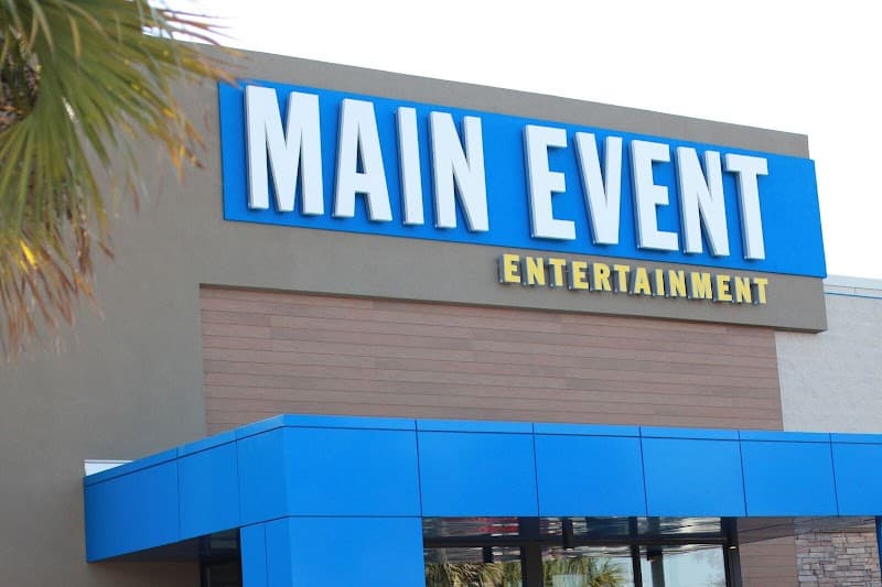 Interior view of Main Event Jacksonville bowling alley