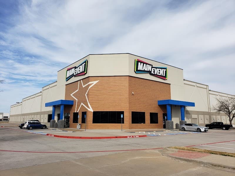 Interior view of Main Event Lewisville bowling alley