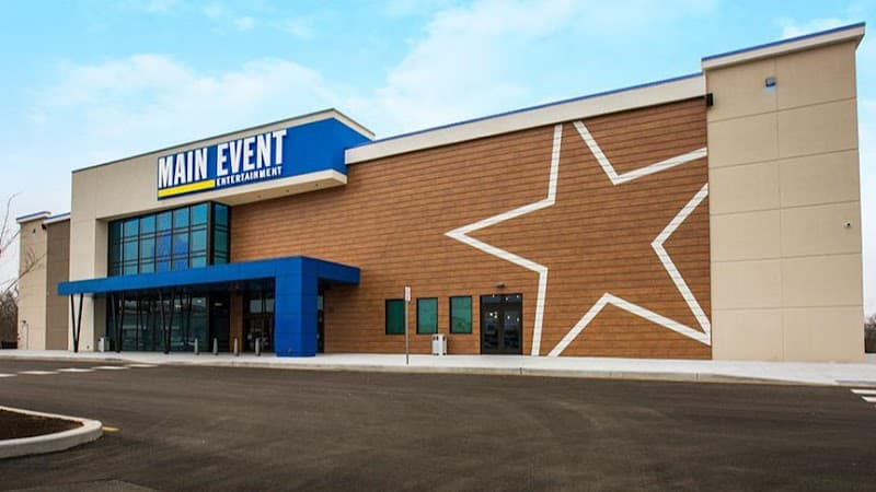 Interior view of Main Event Newark bowling alley
