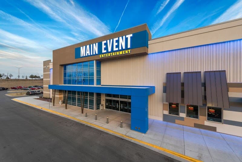 Interior view of Main Event Olathe bowling alley
