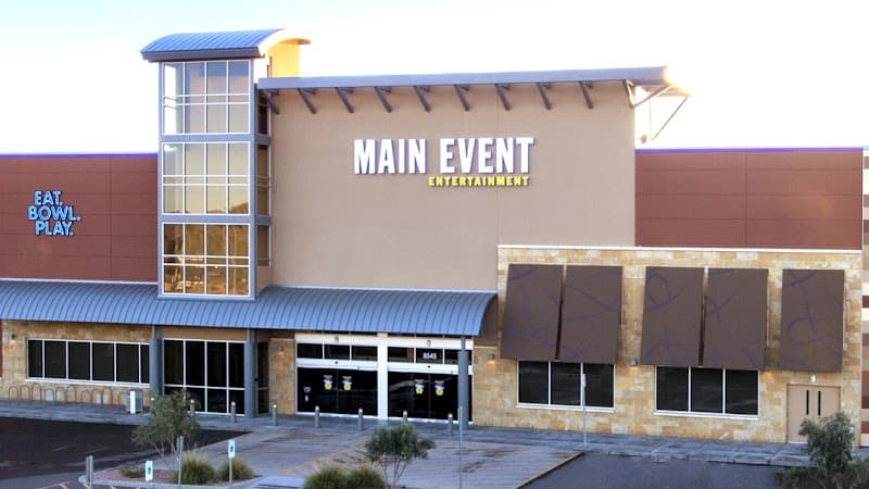Interior view of Main Event Tempe bowling alley