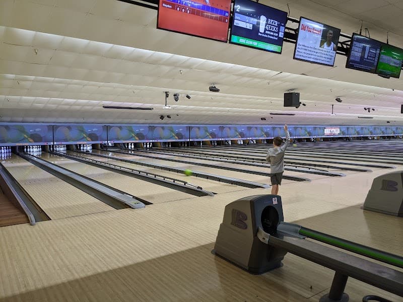 Interior view of Maple Lanes Countryside bowling alley