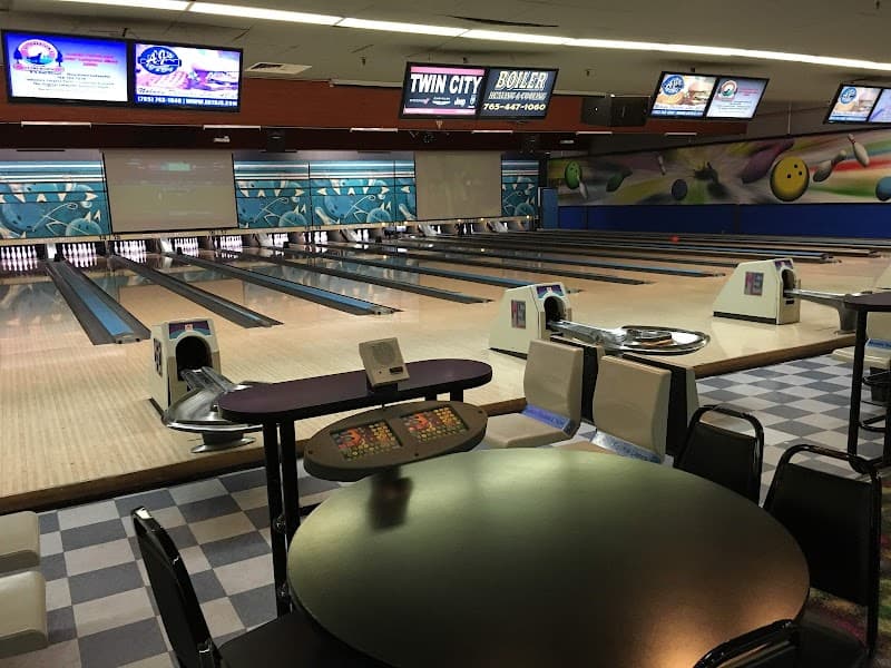 Interior view of Market Square Lanes bowling alley