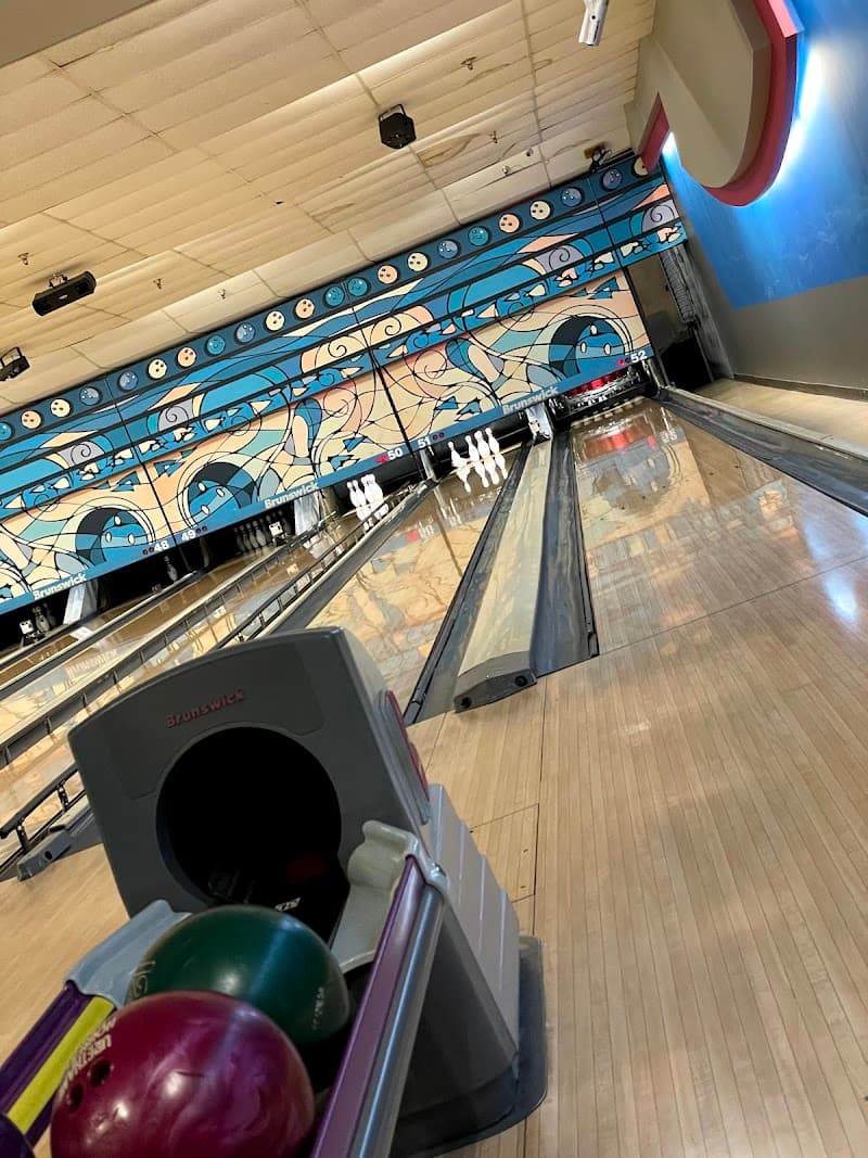 Interior view of McHenry Bowl bowling alley