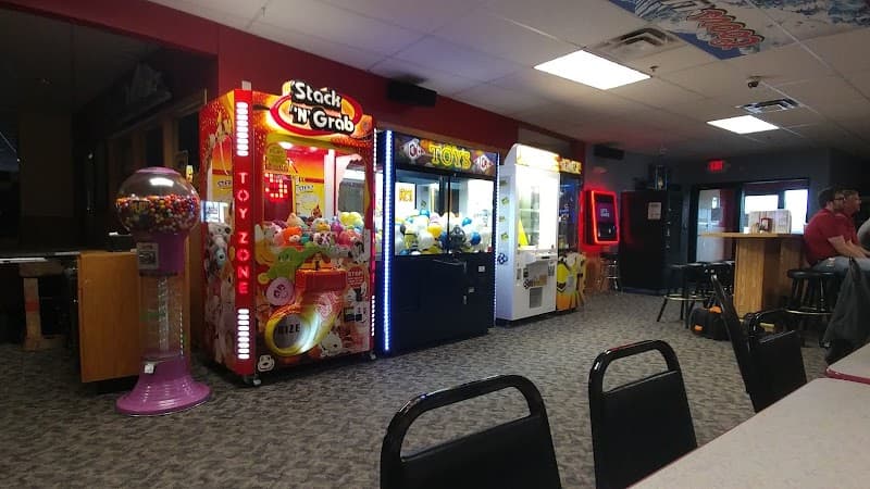 Interior view of McPete's Sports Bar & Lanes bowling alley