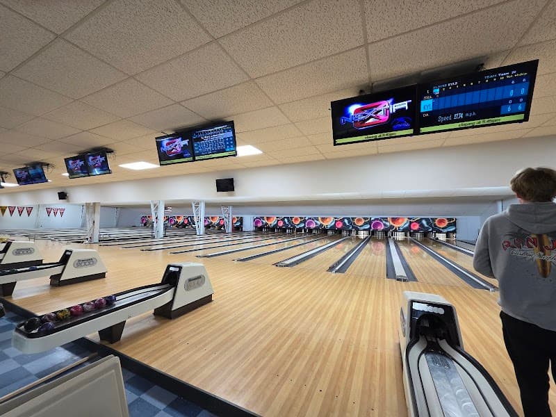 Interior view of Meyer Maple Lanes Bowling Alley bowling alley