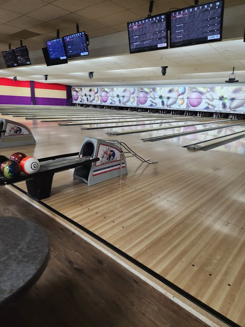 Interior view of North Bowl bowling alley