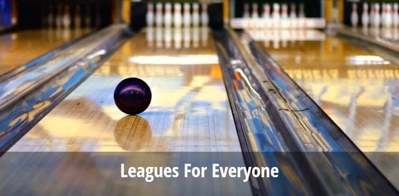 Interior view of North Country Bowling Center bowling alley
