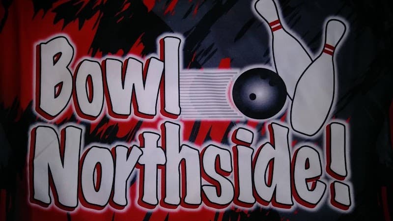 Interior view of Northside Lanes bowling alley