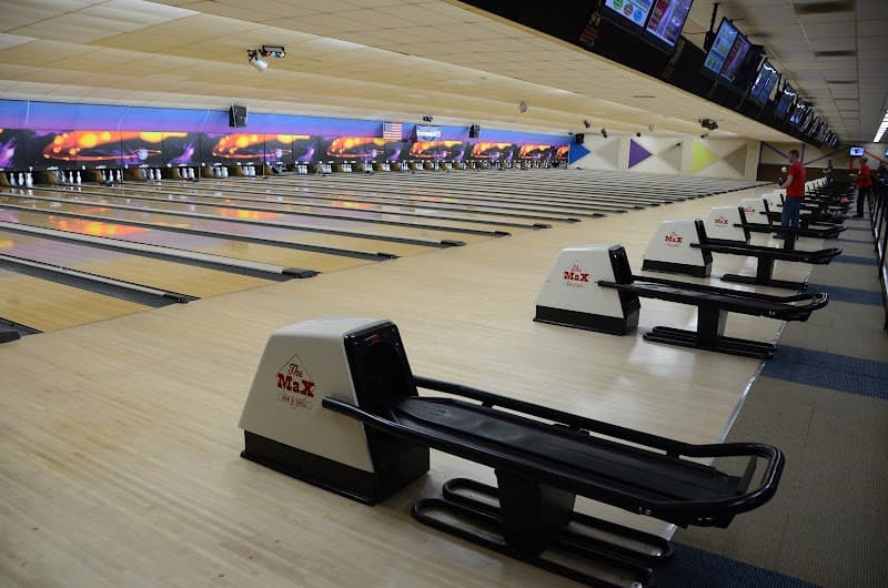 Interior view of Northwest Lanes bowling alley