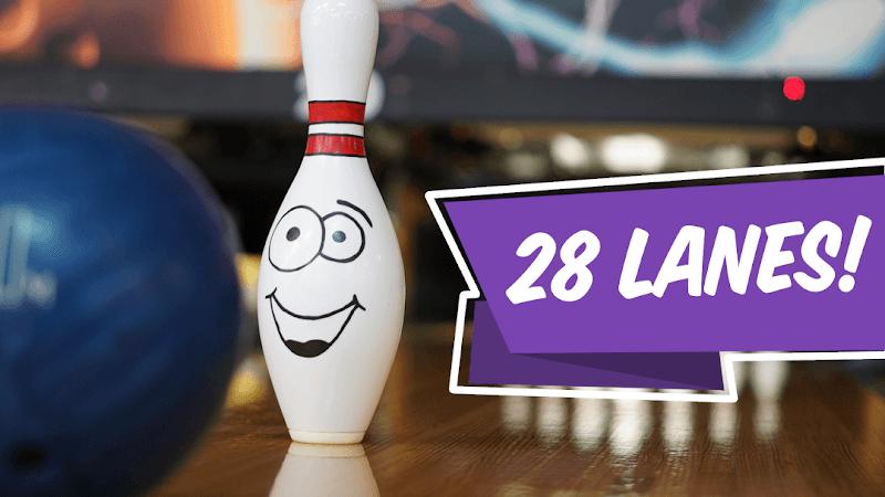 Interior view of Nu Bowl Lanes bowling alley