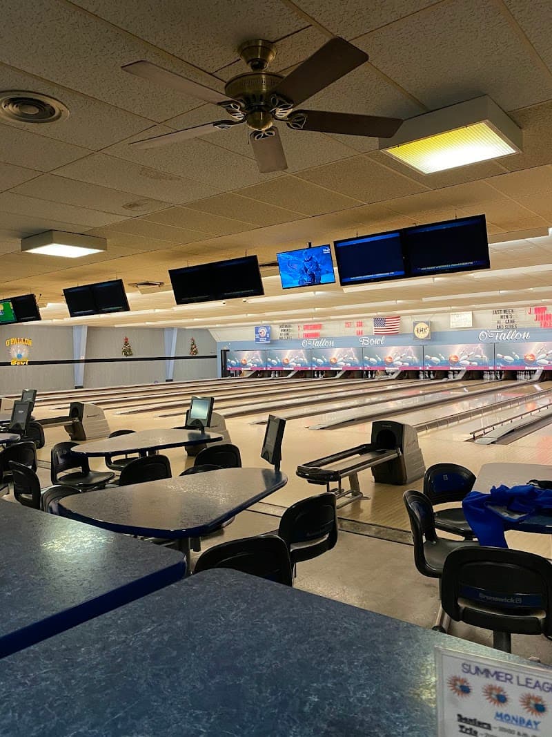 Interior view of O'Fallon Bowl bowling alley