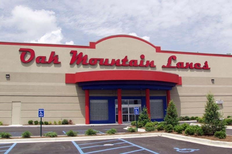 Interior view of Oak Mountain Lanes bowling alley