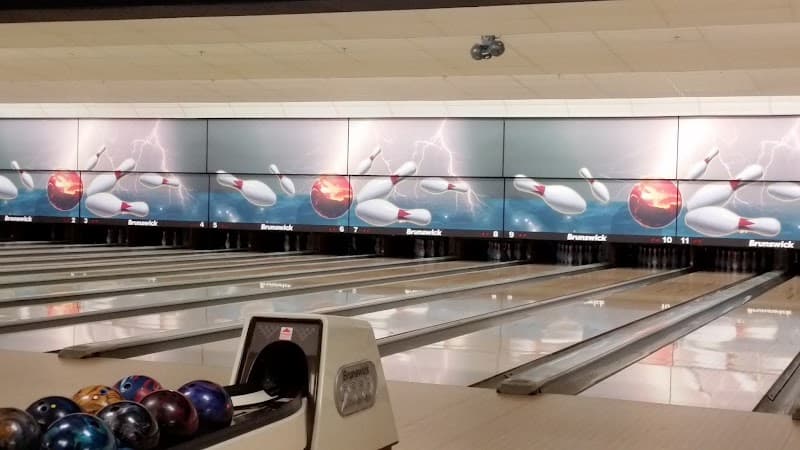Interior view of Olathe Lanes East Bowling Center bowling alley