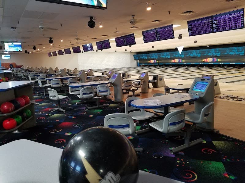 Interior view of Ormond Lanes bowling alley
