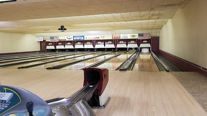 Interior view of P.B.A. Lanes & Pro Shop bowling alley