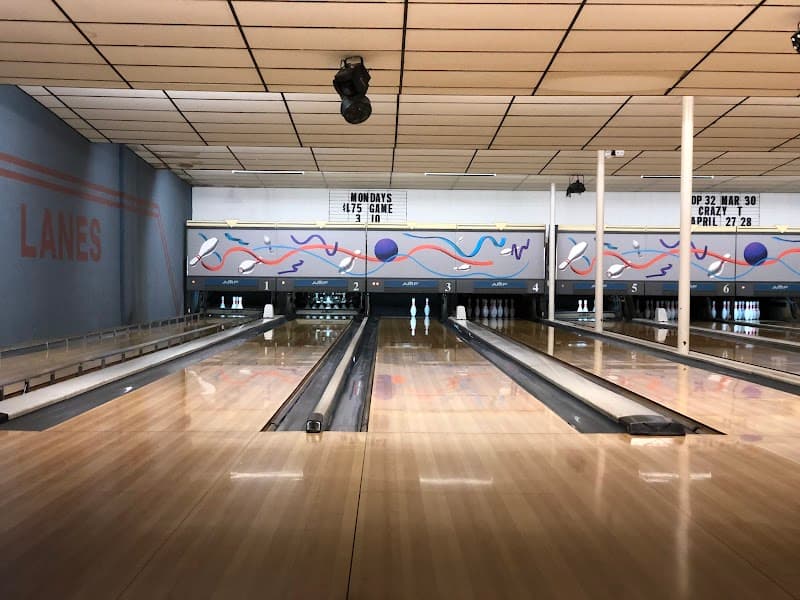 Interior view of Palace Bar & Lanes bowling alley