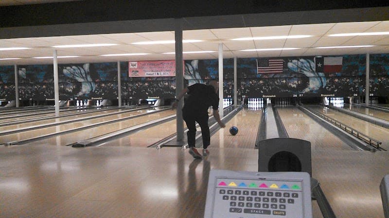 Interior view of Palace Bowling Lanes bowling alley
