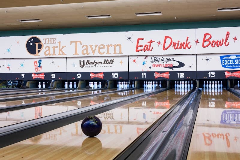 Interior view of Park Tavern bowling alley