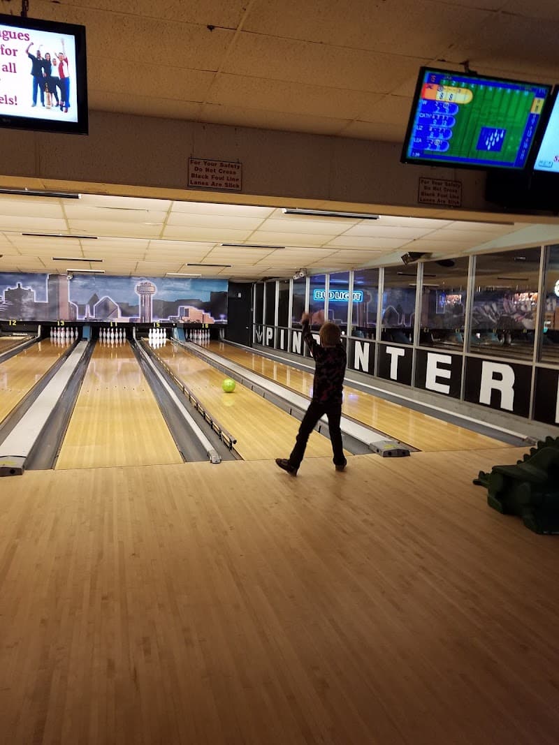 Interior view of Pin Center Bowl bowling alley