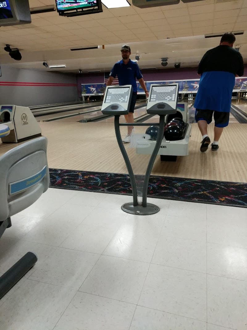 Interior view of Pin Splitter Lanes bowling alley
