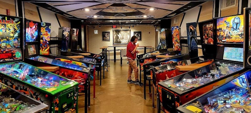 Interior view of Pins Mechanical Co. bowling alley