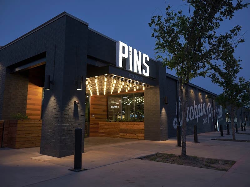 Interior view of Pins Mechanical Co. bowling alley