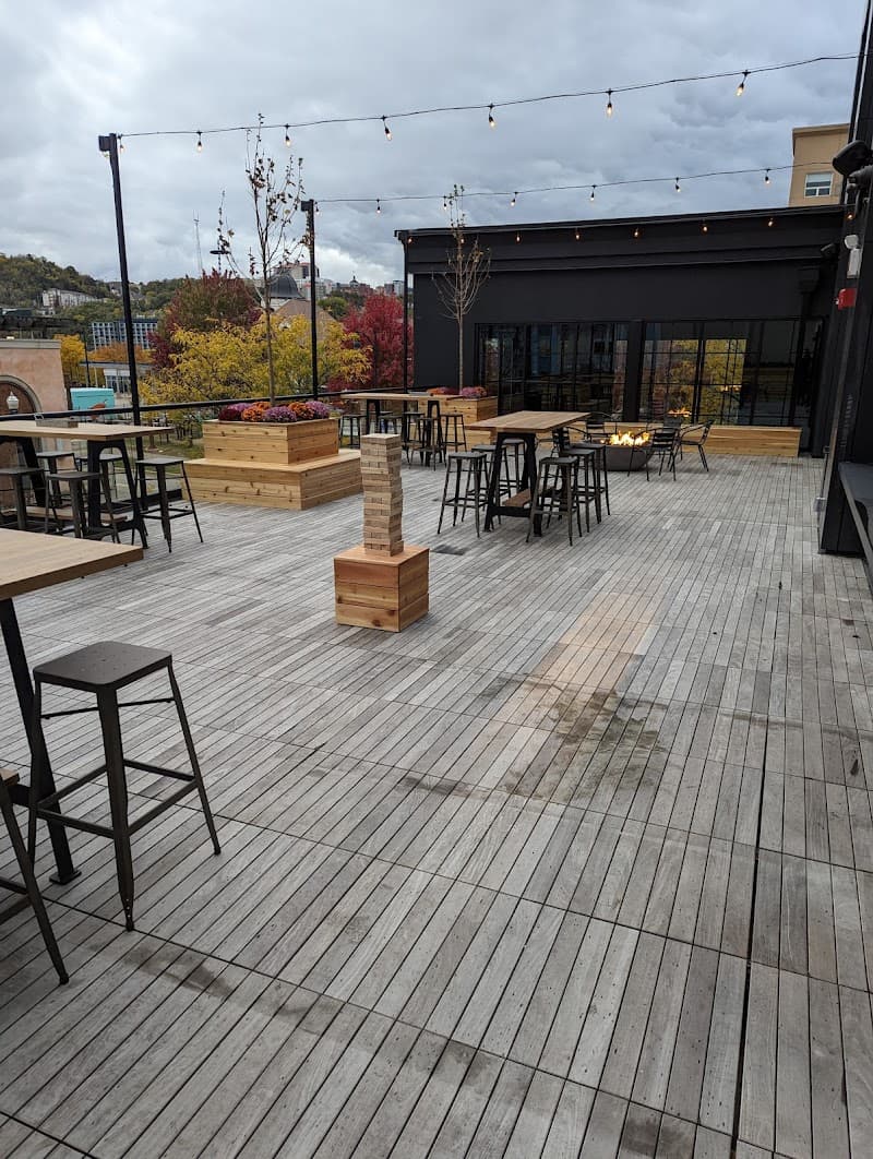 Interior view of Pins Mechanical Co. bowling alley