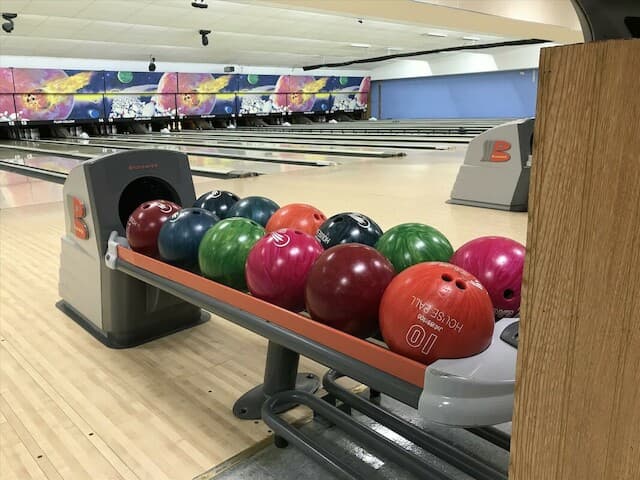 Interior view of Plum Hollow Family Center bowling alley