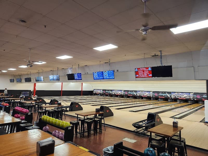 Interior view of Pohlman Lanes & Family Entertainment Complex bowling alley
