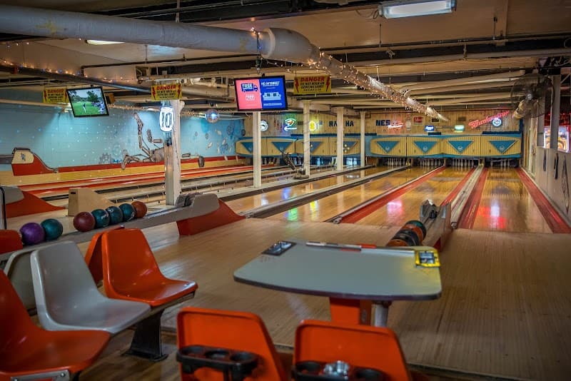 Interior view of Ran-Ham Bowling Center bowling alley
