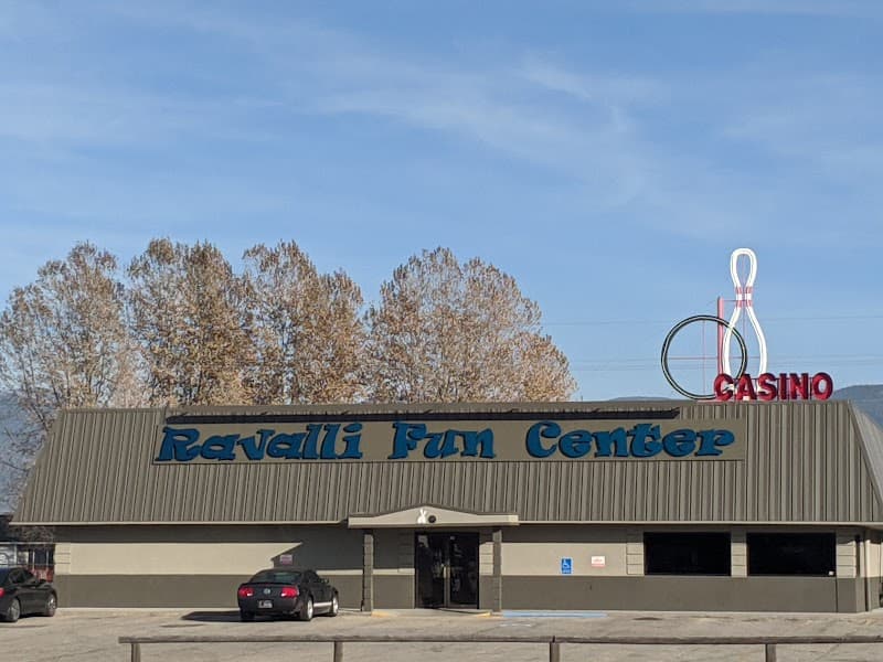 Interior view of Ravalli Fun Center bowling alley